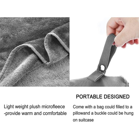 New Poncho  Premium Cozy Fleece Portable Poncho Blankets with Built-in B… - Picture 5 of 10